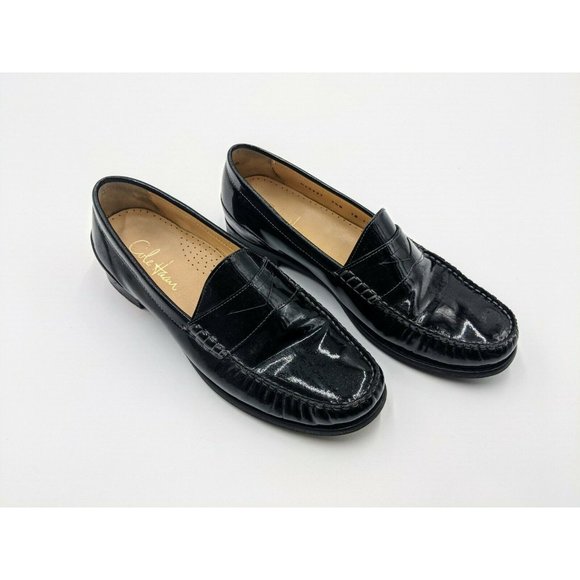 Cole Haan Shoes - Cole Haan Women's Black Patent Leather Penny Loafer Shoes 7.5 B